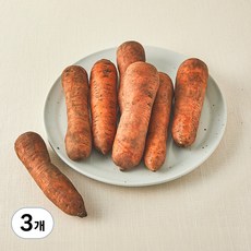 친환경 흙당근(소), 1.5kg, 3개