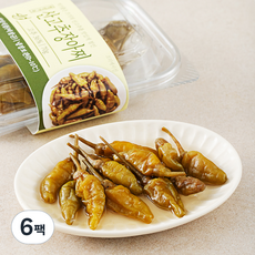정성식품 산고추장아찌, 70g, 6팩
