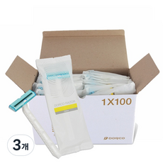 Dorco 一次性包裝剃須刀 TD-704, 100件, 3個