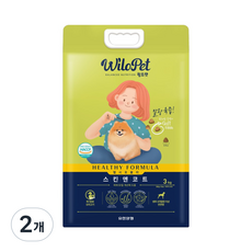 윌로펫 전연령용 강아지 헬시포뮬러 기능성 소프트사료 스킨앤코트, 2개, 3kg, 오리