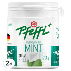 Pfeffi 無糖薄荷糖, 70g, 2個