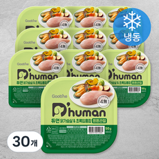 듀먼 전연령용 강아지 튼튼관절 화식사료, 닭+초록잎홍합, 50g, 30개