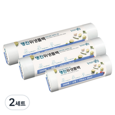 Home Edition MJ 方便使用的衛生保鮮袋捲 小型 17cm x 25cm 200入 + 中型 25cm x 35cm 200入 + 大型 30cm x 40cm 200入 套組, 混合, 2套