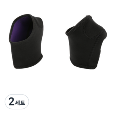 제이엠투 발뒤꿈치 보호 패드 양쪽 세트 블랙, 2세트