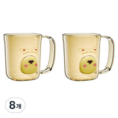 THE ZAKKA 小熊鬍子浴室漱口杯 FREE, 黃色, 8個