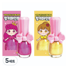 아임핑키 핑키페인트 어린이 매니큐어 9ml x 2종 세트, 샤이니핑크, 샤이니골드, 5세트 샤이니핑크, 샤이니골드, 5세트