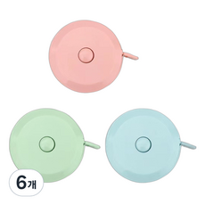 Black Tree 馬卡龍迷你捲尺 隨機出貨, 1.5m, 6個