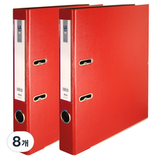 마이다스 LA 레버아치 민 바인더 5cm, 레드, 8개