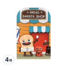 麵包理髮店 4層便利貼, 混色, 1入, 4個