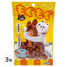 貓吃魚 鱈魚雞肉潔牙錠 貓零食 貓咪潔牙 營養豐富 口腔護理, 鱈魚雞肉, 40g, 3包