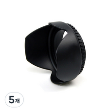카메라 렌즈용 꽃무늬 후드 62mm, UP1004B, 5개