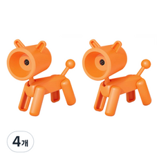 블랙트리 스탠딩 휴대용 연필깎이, 오렌지, 4개