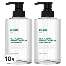 KUNDAL 昆黛爾 蘆薈舒緩保濕凝膠, 500ml, 10瓶