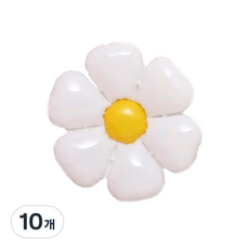 조이파티 데이지 풍선 공기주입전용 중형 55cm, 화이트, 10개