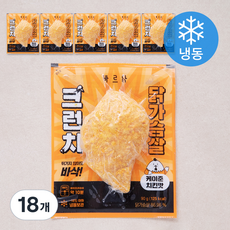 바르닭 크런치 닭가슴살 케이준치킨맛 (냉동), 90g, 1개입, 18개