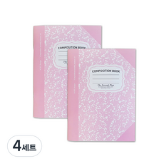 아이씨엘디자인 컴포지션 먼슬리 세컨 플래너 2P 세트, 핑크, 4세트