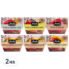 아넬라 출산선물 12일 솔루션 디저트 세트 사과배 + 사과 + 바나나+ 망고 + 복숭아 2팩, 사과배, 사과, 바나나, 망고, 복숭아, 2세트