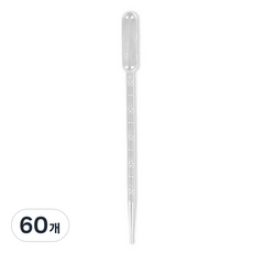올커버 정밀 계량용 플라스틱 일회용 스포이드, 60개, 10ml