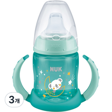 누크 퍼스트초이스 러너 야광 스파우트컵, 150ml, 3개, 그린