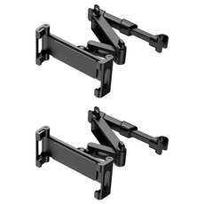 汽車後座伸縮支架, 2個, 黑色