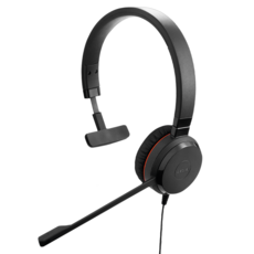 Jabra Evolve 30II MS 商務會議耳機麥克風 有線貼耳式設計 清晰通話品質 適用於各種平台, 5399-823-009, Black