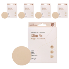 AVCA 女性圓形胸貼 膚色 65mm, 5個