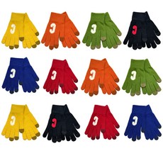 잭케빈 스마트폰터치가능 니트장갑 12개입 혼합세트 JK-JJSW-1726