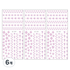 이코 네일스티커, 퍼플랜드, 6개