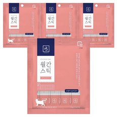 브리더랩 고양이 월간스틱 짜먹는 간식 30개입, 혼합맛(닭가슴살/연어), 330g, 4개 혼합맛(닭가슴살/연어), 330g, 4개