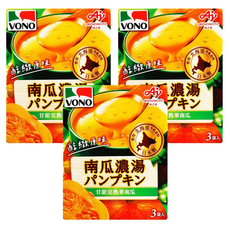 VONO 醇緻原味南瓜濃湯，嚴選完熟栗南瓜，自然香甜，3包Set, 52.2g, 3盒
