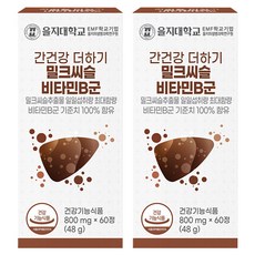 을지대학교 간건강 더하기 밀크씨슬 비타민B군 48g, 60정, 2개