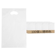 Sungwon Wrap 沖孔塑膠手提袋 35 x 25cm, 透明色, 100個