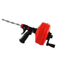 電動水管疏通器 5m 1157g, 紅色+黑色 水管疏通器