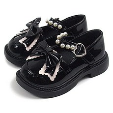 BEBEMARU 女童雙層蝴蝶結皮鞋 9529