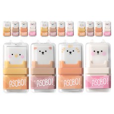 動物滾輪橡皮擦 4種組, 混合顏色, 4套