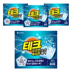 테크 호르몬으로 인한 특유취 제거 프레쉬 시트세제, 30매, 4개