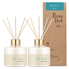 Homekeeping Rice&Herb擴香瓶, Baby Powder, 2瓶, 200ml