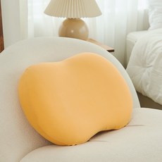 甜蜜商店 柔軟睡眠記憶棉頸椎枕, 1個, 黃色