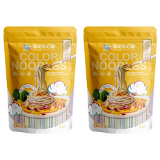 COLOR 咖樂 天然蔬果彩虹麵 家庭包, 480g, 2包