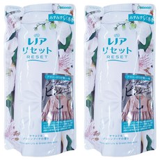 Lenor 蘭諾 日本原裝進口 RESET 防皺除臭抗縮芳香衣物柔軟精 山百合綠清香補充包, 480ml, 2包