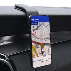 The Zone 車用長版釹磁鐵MagSafe手機支架 NLM01 + 專用吸盤組, 1套, 黑色