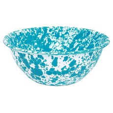 Crow Canyon Home 大理石紋系列麥片碗 D17, 1個, 土耳其藍