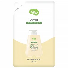 nac nac 酵素奶瓶蔬果洗潔精, 600ml, 1包