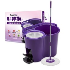 Supamop 好神拖 輕巧腳踩旋轉拖組, 1組