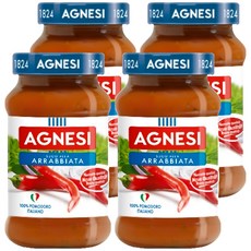 AGNESI 義大利辣味番茄麵醬, 400g, 4罐