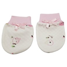 KU.KU Duckbill 酷咕鴨 束口護手套, 白色 + 粉紅色, 1雙