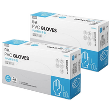UdiLife 優的生活大師 PVC手套 經SGS檢驗合格 耐熱60°C, 無粉, L, 100入, 2盒