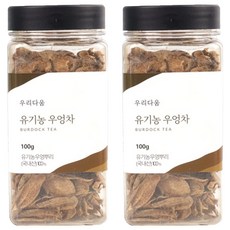 우리다움 유기농 우엉차, 100g, 2개