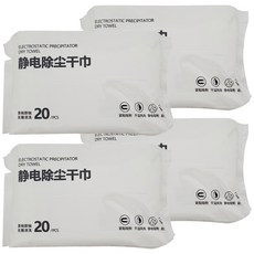 小麥購物 靜電除塵拖把 乾紙巾, 4包