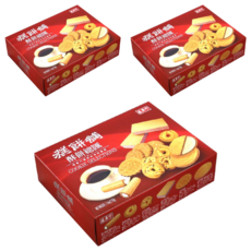 盛香珍 糕餅舖 酥餅總匯, 特濃花生口味法國薄酥 + 咖啡口味捲心脆捲 + 花生口味煎餅 + 奶油口味斯納普蛋酥 + 香芋口味夾心酥 + 巧克粒奶酥, 3盒